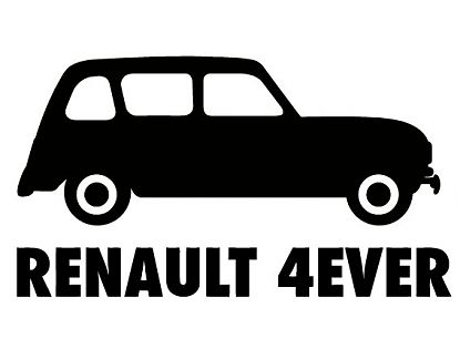  Vinilo Decoración Paredes Renault 4EVER - a donde comprar vinilos decorativos 01469