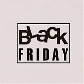 Vinilos decorativos  BLACK FRIDAY  2017 para escaparates en tiendas y comercios