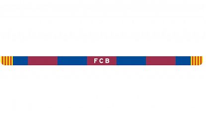  Tira de Vinilo Adhesivo para Matrícula con Colores del Club de Fútbol Barcelona y Bandera de Cataluña 09115