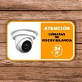  Vinilos carteles videovigilancia de seguridad - Pegatinas videovigilancia - Cartel videovigilancia -Cartel zona videovigilada disuasorio 08359