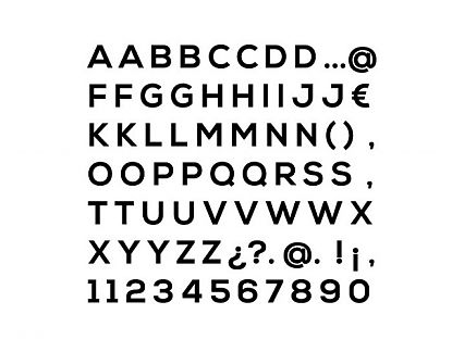  Letras personalizadas en vinilo adhesivo con todas las letras del abecedario 04754