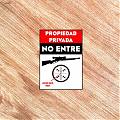  Cartel de Vinilo Adhesivo “Propiedad Privada No Entre” (Con Toque de Humor) 09097