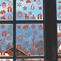  Decoracion Navideña para cristales y escaparates con adornos navideños - Pegatinas Navidad, Vinilos, Stickers Navideños Decorativos Ventanas 07475