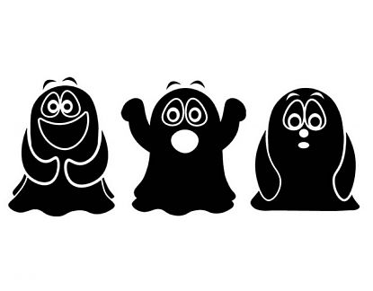  Vinilos decorativos para Halloween los tres fantasmas 05038