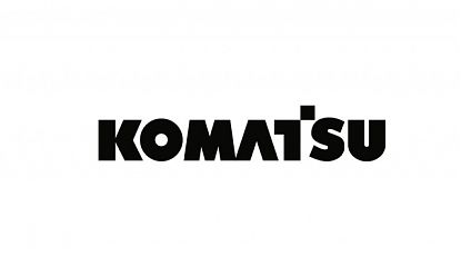 Vinilo adhesivo personalizado logo KOMATSU de corte para maquinaria 09969