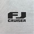  Vinilo Adhesivo Logotipo FJ Cruiser Toyota - Espesor 100µm - Vinilo Removible sin Residuos para Puertas Laterales, Cristales y Luneta Trasera 09263