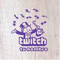  Vinilo decorativo editable - personalizado para streamers de TWICH 07688