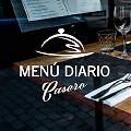  Vinilo decorativo restaurantes, bares y negocios de hostelería MENÚ DIARIO CASERO 06593