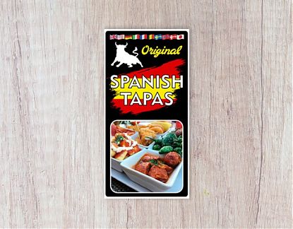  Vinilo decorativo especial para bares turísticos y negocios de hostelería - restauración ORIGINAL SPANISH TAPAS 07759