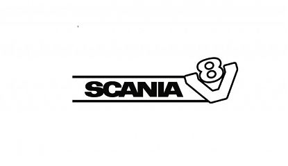  Vinilo Adhesivo de Corte Scania V8 | Pegatina Personalizable para Camión 010000