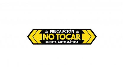  Vinilo Adhesivo para Puertas Automáticas: Seguridad y Claridad en Entradas de Puertas de Cristal 09321