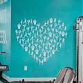  Vinilo decorativo MANTENERSE EN FORMA - Vinilos adhesivos gimnasios 07544
