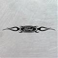  Vinilo adhesivo con logotipo ovalado de FORD y llamas: personaliza tu vehículo con estilo y resistencia 09281
