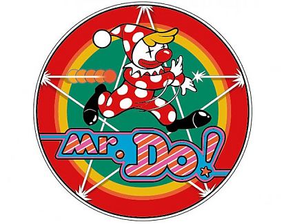  Vinilo Tema Videojuegos Mr. DO! - vinilos BARTOP arcade - decoraciones MUEBLES BARTOP  - vinilos para bartop con pie 0387