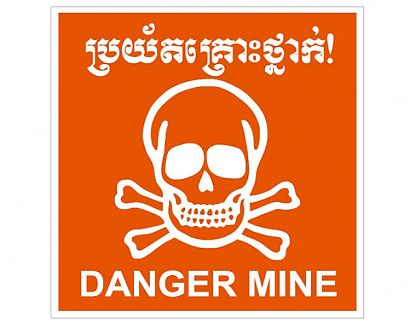  Sticker Troquelado  Vinilo Danger 1  0997