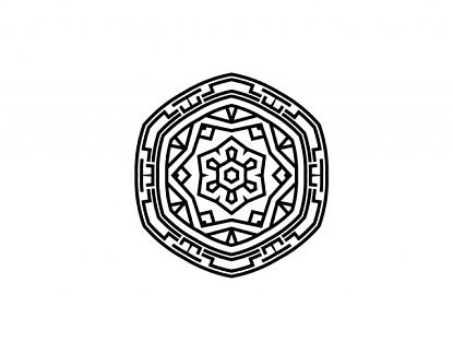  Mandala decorativo en vinilo adhesivo 05938