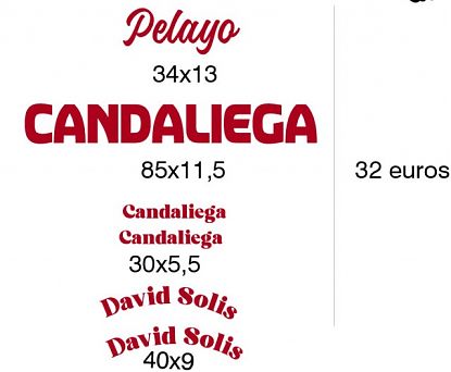  vinilos adhesivos de corte color rojo según medidas indicadas en la imagen