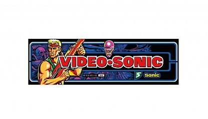  Marquesina Arcade Gryzor Video Sonic – Vinilo para Máquina Recreativa Retro 010047