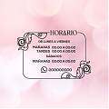  Vinilo Decorativo Horario para Tiendas Personalizado con WhatsApp 09391