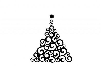  Decoración navideña con un moderno árbol de navidad especial paredes y cristales 06188