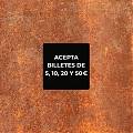  Vinilo Decorativo para Máquinas Vending - Indicador de Billetes Aceptados 09430