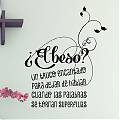  Frases y textos de vinilo ¿el beso? 03566