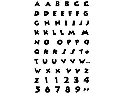  Letras infantiles en vinilo adhesivo 04757
