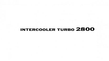  Vinilo adhesivo INTERCOOLER TURBO 2800 — Vinilo de corte lateral para Mitsubishi Pajero / Montero 4x4 09832