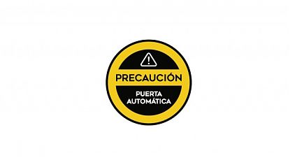  Vinilo Adhesivo Circular para Puertas Automáticas: Seguridad y Visibilidad en Entradas de Cristal 09320
