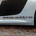  Adhesivo de Vinilo AUDI QUATTRO - Fabricado en España - Vinilo de Corte Profesional para Decoración Automotriz 07439