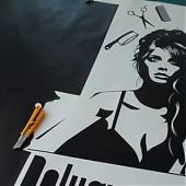 Un precioso vinilo decorativo para peluquerías