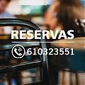  Vinilo Reservas Personalizado para Bares y Restaurantes - Corte por Plóter - Teléfono y Logo a Elegir - Fabricado en España - 05693