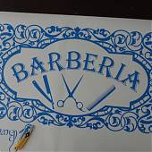 Un más que original vinilo decorativo para barberías