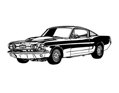  Vinilos Decorativos Ford Mustang Clásico - vinilos decorativos autoadhesivos 03457