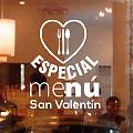  Decoración para Bares y Restaurantes | Vinilos Menú Especial para el Día de San Valentín 04203