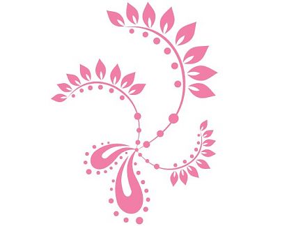  Vinilo Decorativo Trazos florales 2  01451