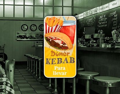  Comprar vinilo decorativo imrpeso Döner kebab - para llevar 06912