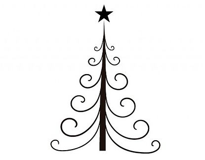  Vinilo Decoración Fiestas Navidad Árbol de Navidad 16 02520