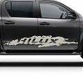  Vinilos Adhesivos TOYOTA HILUX - Vinilo de Corte para Laterales - PVC Resistente UV, Fabricado en España 08590