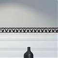  Ideas para la decoración del hogar Cenefas adhesivas entrelazadas cenefas adhesivas para pasillos, cenefas adhesivas para espejos 04166