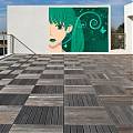  Vinilo Mural Green Manga mural manga, mural de manga, manga mural wall 01413