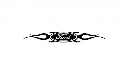  Vinilo adhesivo con logotipo ovalado de FORD y llamas: personaliza tu vehículo con estilo y resistencia 09281