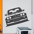  Elegancia en Movimiento: Vinilo Decorativo de la Silueta del BMW M3 Clásico 08820