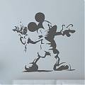  Vinilo Banksy Mickey Mouse 04142