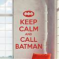  Vinilo Frases Divertidas Keep calm and call Batman 03199