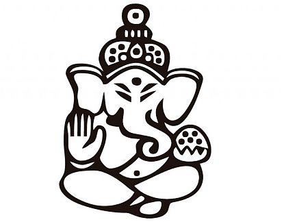  Vinilo Decorativo Oriental Ganesha 02013