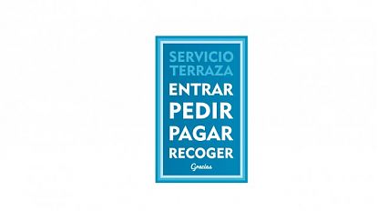 Vinilo adhesivo para bares servicio terraza pagar antes de consumir que reduce pérdidas económicas 09935