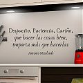  Vinilo decorativo de texto con una frase de Antonio Machado 06424