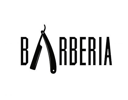  Vinilos decorativos Peluquerías y Barberías Corte de cabello con navaja 04373