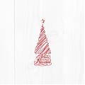  Vinilo Decorativo Árbol de Navidad Minimalista con Texto FELIZ NAVIDAD 09234